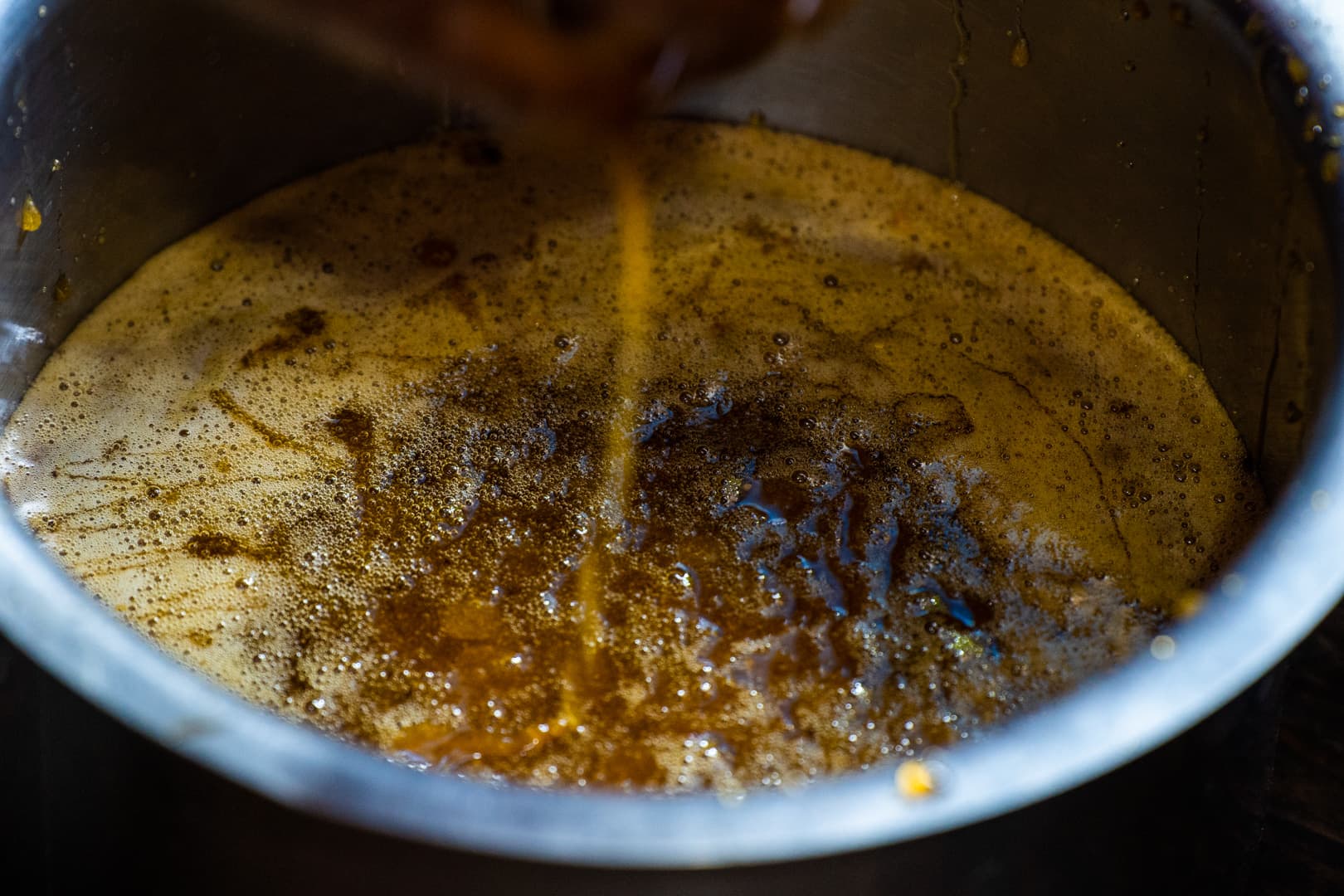 Raw honey, rendered straight from the comb