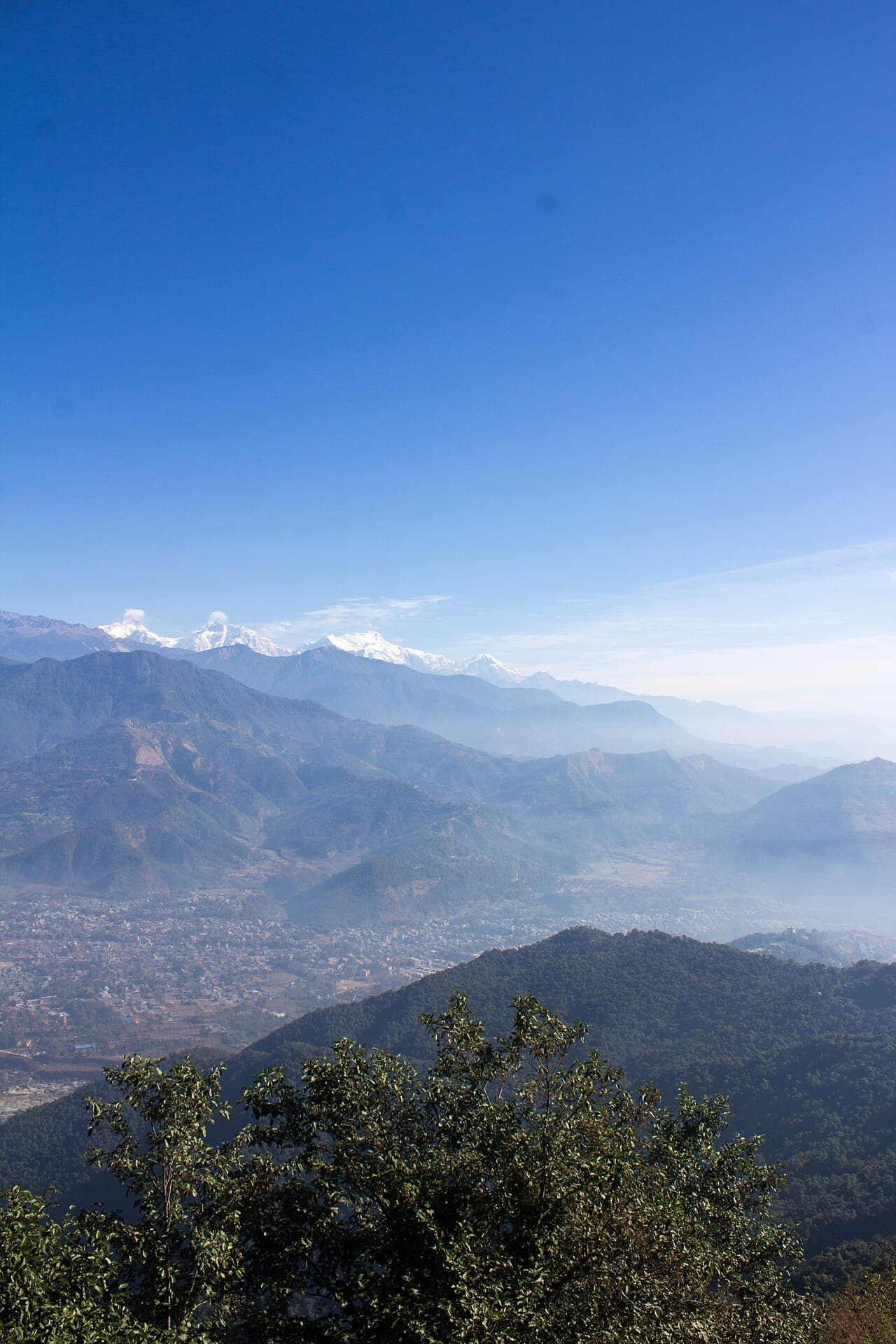 Pokhara and the Annapurna skyline